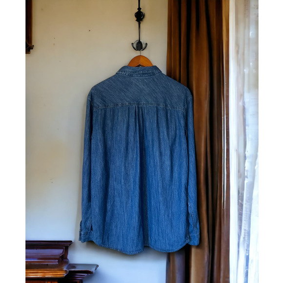 Men's Texas Longhorn Long Sleeve Denim Button Up Size Large - Picture 5 of 5